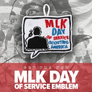 MLK Day Service Emblem - Social Media Graphic (1080x1080)
